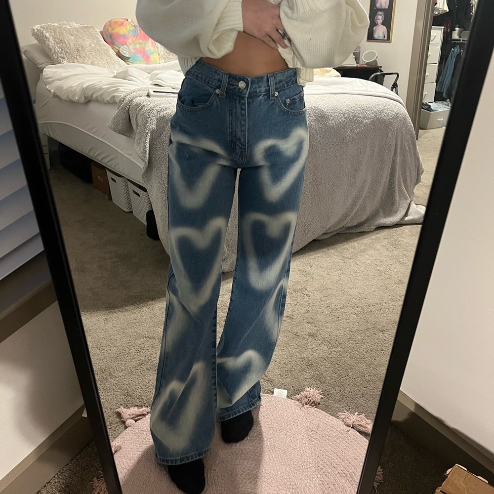 Adika Heart Wide Leg Jeans